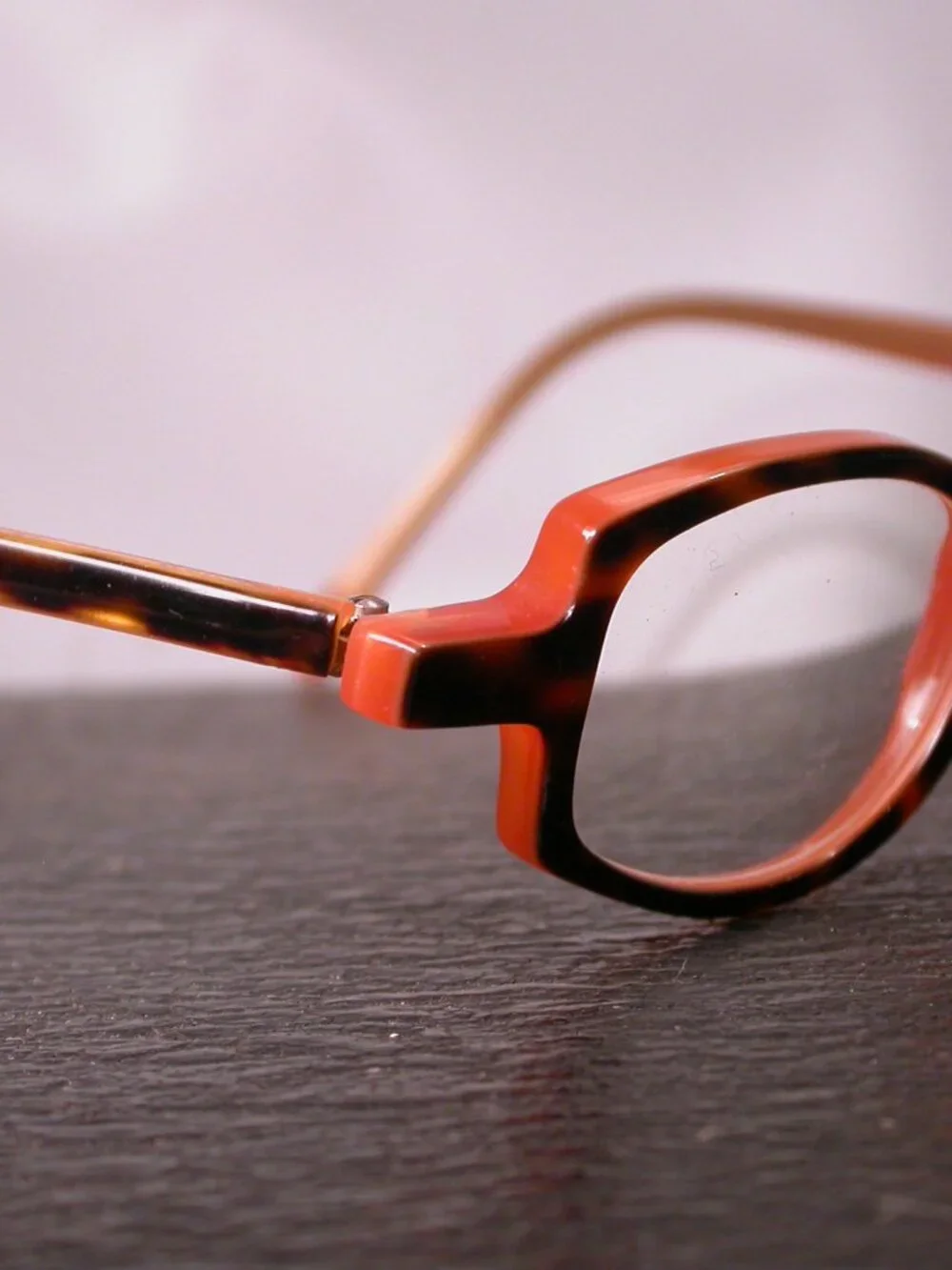 Authentic Anne et Valentin Tortoise Orange Eyeglasses Made in France REPAIR